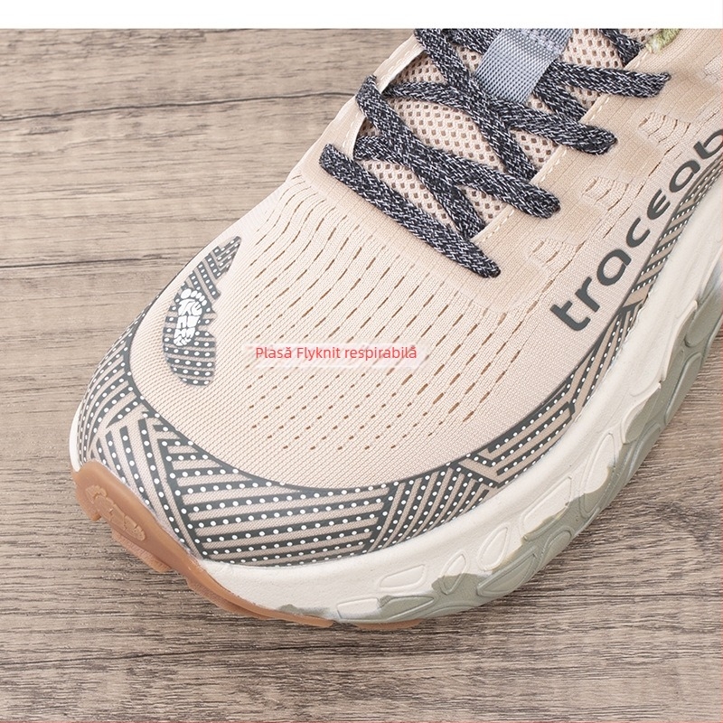 Pantofi de trail running – ultraușori, respirabili, anti-derapare și cu amortizare; partea superioară din plasă, talpă intermediară EVA, talpă exterioară din cauciuc rezistent la uzură