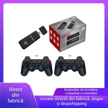 Consolă de jocuri Y5 HD 4K pentru acasă, cu ieșire HDMI pentru televizor, emulator PSP, 2,4 GHz, pentru 2 jucători