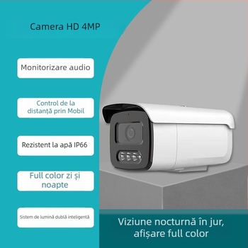 Camere IP exterioare 5MP cu PoE, vedere pe timp de noapte, IR 30–50 m, obiectiv 4–6 mm