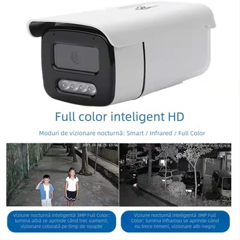 Camere IP exterioare 5MP cu PoE, vedere pe timp de noapte, IR 30–50 m, obiectiv 4–6 mm