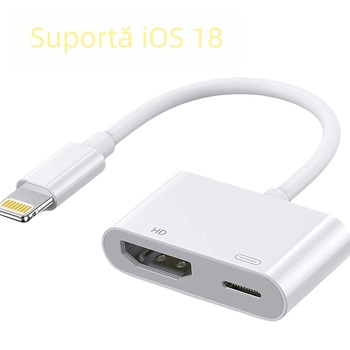Comutator HDMI pentru dispozitive Apple — model L-8, oglindire 1080p a ecranului de pe iPhone/tabletă către TV/proiector