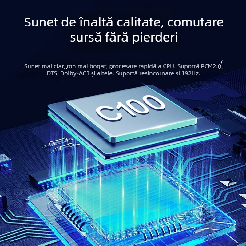 FS-T-115 Divizor audio optic digital TOSLINK 1 intrare 3 ieșiri (Dolby Digital, DTS 5.1)