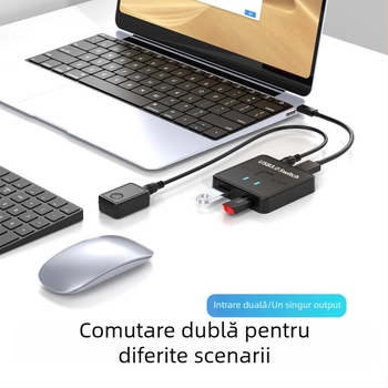 Jian Kunlong Sw301 comutator USB 3.0 pentru imprimantă, tastatură și mouse – 2 intrări la 1 ieșire sau 1 intrare la 2 ieșiri, Windows 7 compatibil