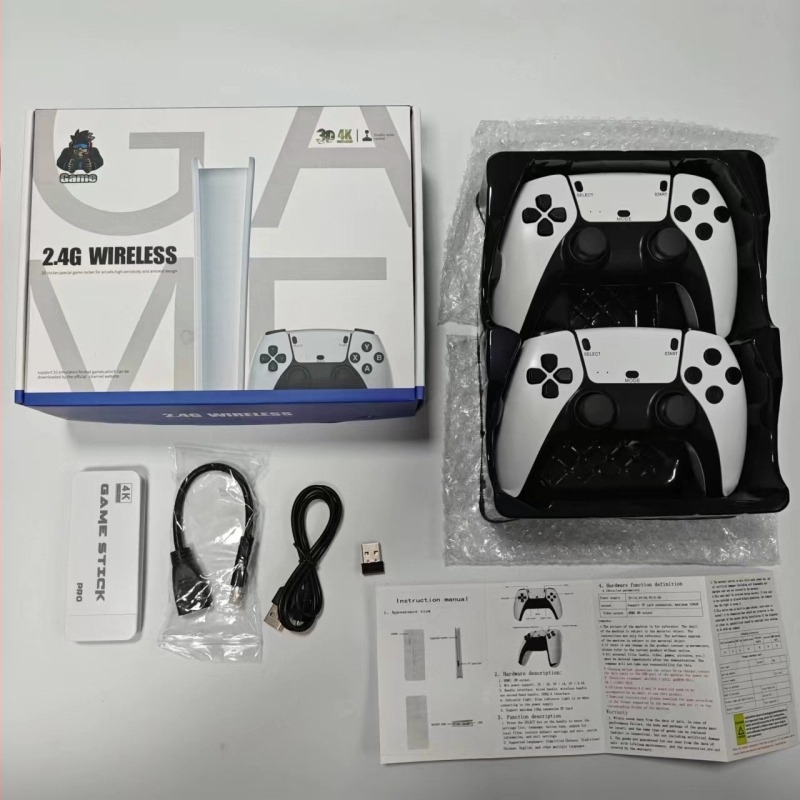 M15 Consolă de jocuri wireless HD pentru televizor, arcadă pentru doi jucători, consolă de jocuri pentru acasă
