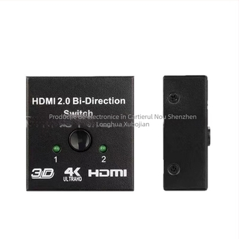 Comutator HDMI 2 intrări 1 ieșire, rezoluție 4K, gestionare a alimentării