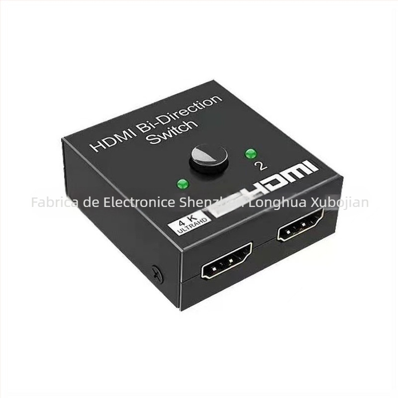 Comutator HDMI 2 intrări 1 ieșire, rezoluție 4K, gestionare a alimentării
