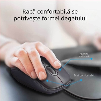 Logitech M90 mouse optic USB, 1000 DPI, 3 butoane, cablat, Plug-and-Play