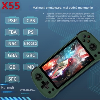 Consolă portabilă Rocker cu sistem de operare open-source, 16GB memorie, interfață USB, MP4 player, procesare OEM