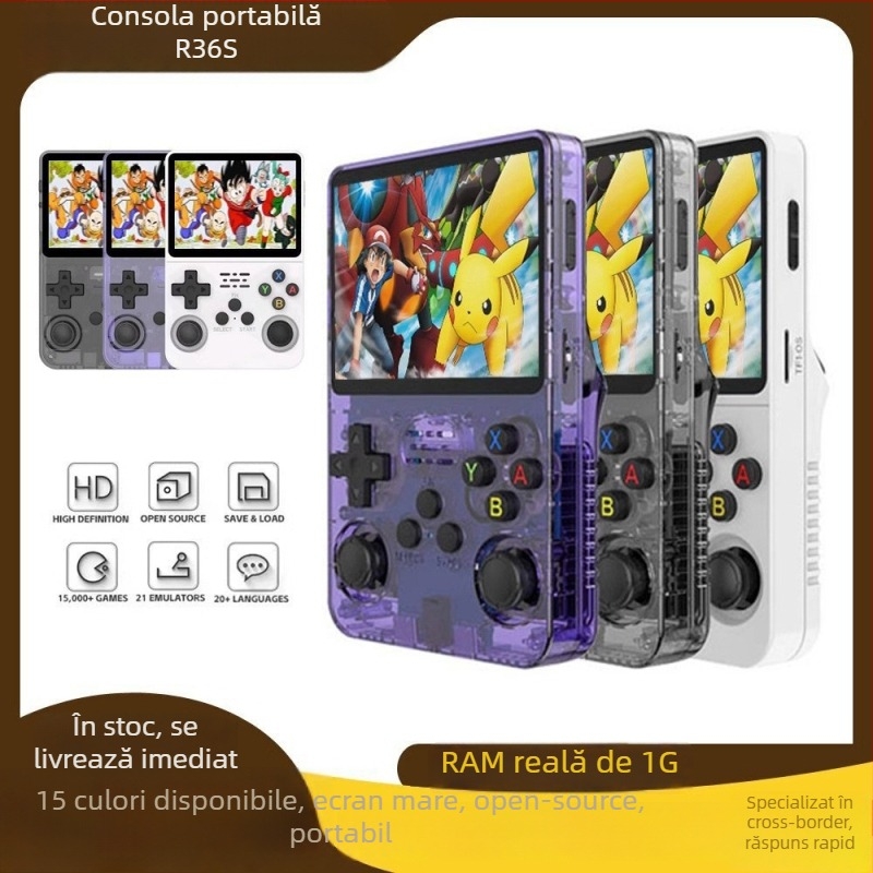 Ziwo Consolă portabilă de jocuri retro, 1GB memorie, jucător unic, versiune simplificată
