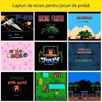 Consolă portabilă de jocuri retro cu 200 de jocuri încorporate 8-bit, 8GB memorie, ieșire 720p