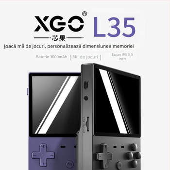 Consolă de jocuri portabilă cu joystick, ecran de 3,5 inch, 64GB ROM, 1GB RAM, sistem de operare open-source, RPG