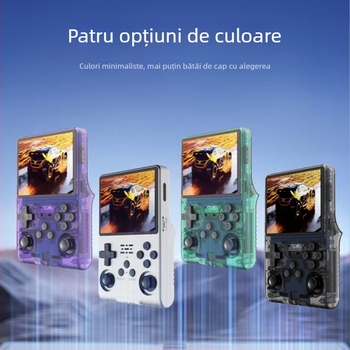 Consolă portabilă cu joystick, 64 GB stocare, OS open-source, conexiune wireless, MP4 player, stil nostalgic