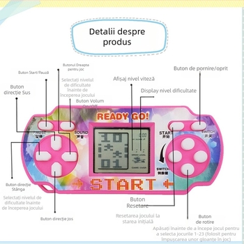 Hongxiang consolă puzzle – stil nostalgic, pentru un singur jucător, ambalaj în cutie