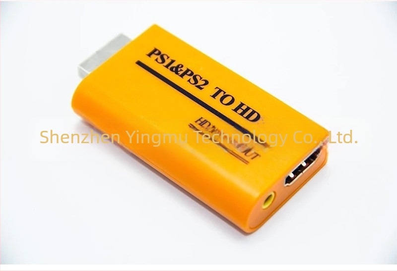 Convertor PS1/PS2 către HDMI 1080P – Ymhd199, interfață pentru console PS1/PS2, ieșire 1080P, gestionare a energiei, convertor