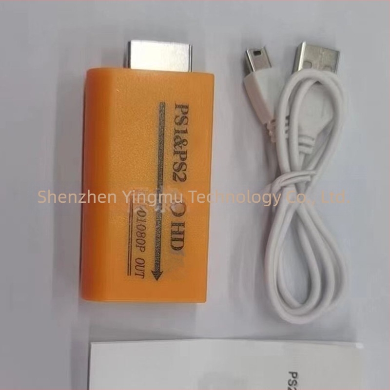 Convertor PS1/PS2 către HDMI 1080P – Ymhd199, interfață pentru console PS1/PS2, ieșire 1080P, gestionare a energiei, convertor
