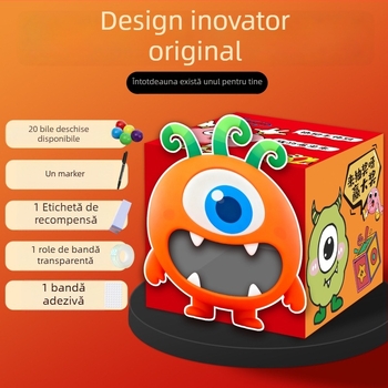 Cutie de loterie pentru petrecere anuală și teambuilding — stil animație, placă KT, ornamente, decorare spațiu