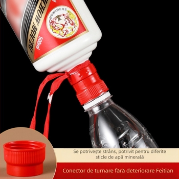 Deschizător de sticle multifuncțional cu deschiderea capacului fără deteriorare și adaptor de conectare pentru turnare, logo personalizabil