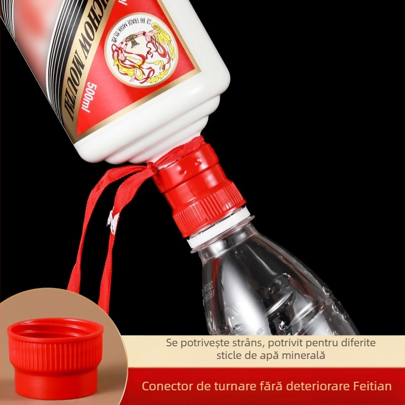 Deschizător de sticle multifuncțional cu deschiderea capacului fără deteriorare și adaptor de conectare pentru turnare, logo personalizabil