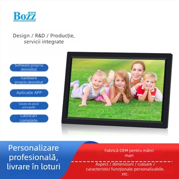 Ramă foto digitală bazată pe Android, de 10,1 inch, 1280x800, 16GB, suport SD/USB