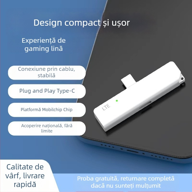 Dongle WiFi Portabil, 150 Mbps, 2.4 GHz, 802.11n, conectivitate Type-C, suport aplicație Android, pentru călătorii de afaceri