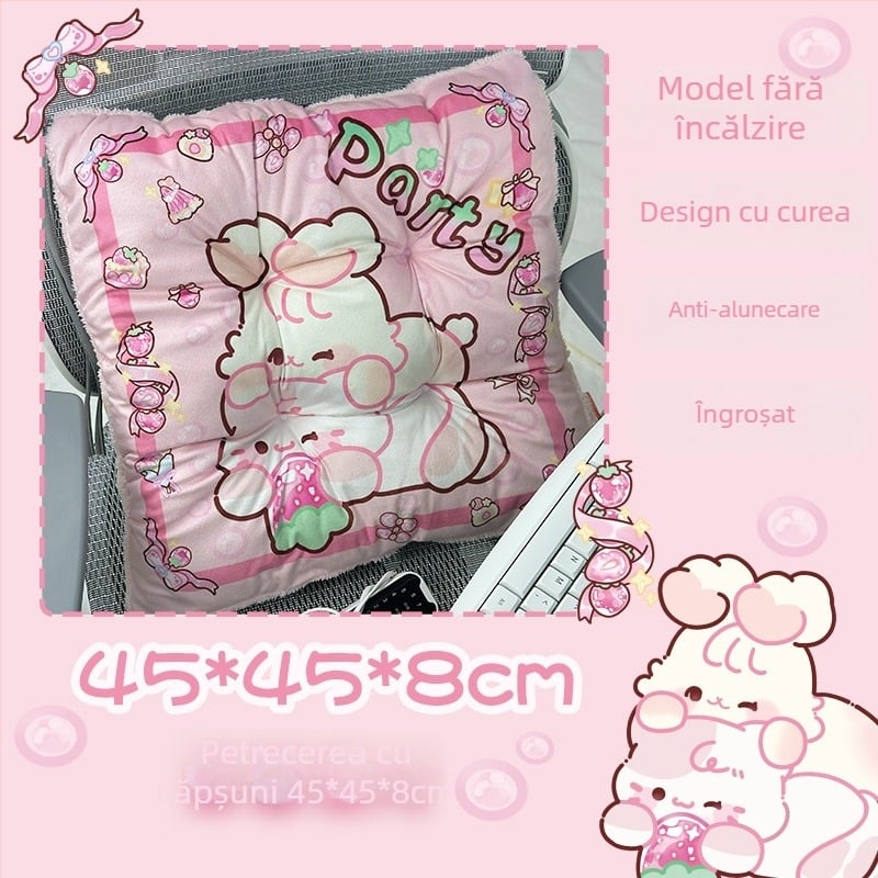 Pernă de șezut încălzită electric, cu spate integrat, pentru birou, alimentare USB, suprafață din piele naturală, unisex