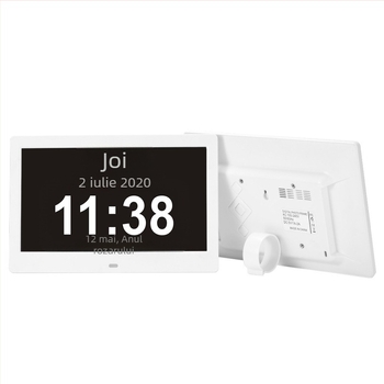 Calendar inteligent WiFi cu memento pentru medicamente și vreme, ramă foto digitală, AMLOGIC, rezoluție 1024x600, suport SD/USB, ultra-subțire, alimentare la priză