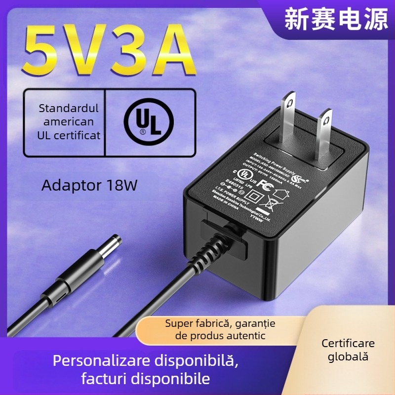 Adaptor de alimentare pentru bandă LED, ieșire 5V, intrare 100-240V, model XSD-0503000NUSD, OEM disponibil, garanție de 2 ani