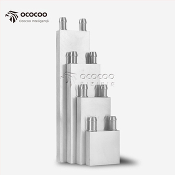 Radiator cu apă pentru CPU — corp din aluminiu, 4 țevi termice, CPU compatibil, compatibil cu mai multe platforme, durată de viață 100000 ore