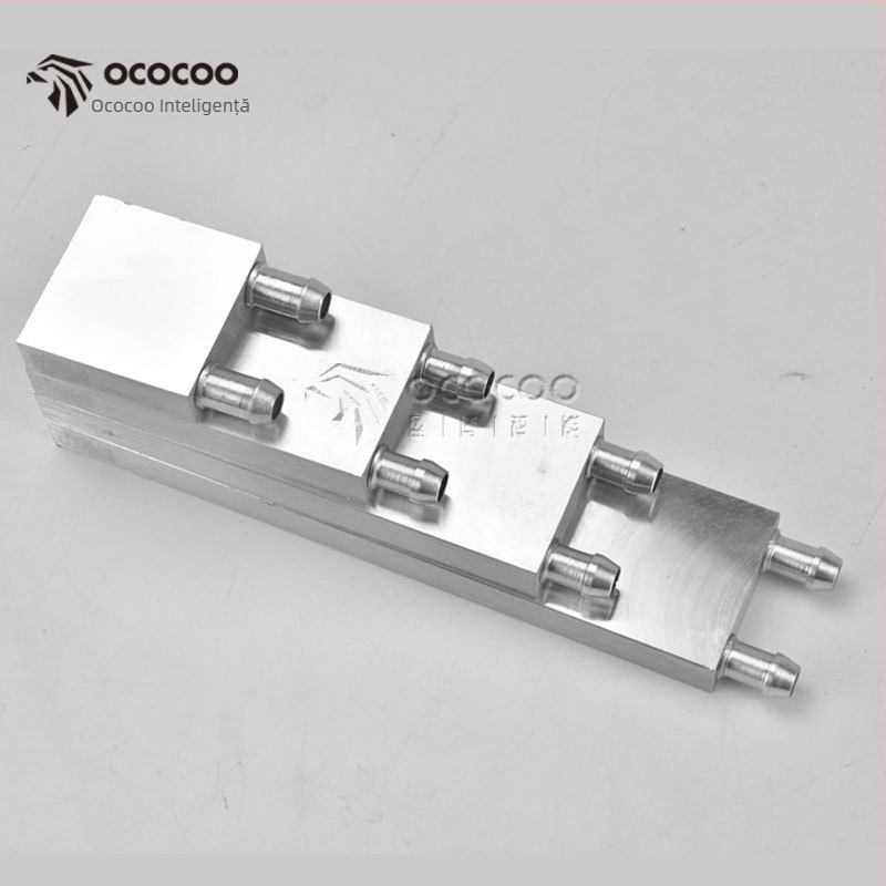 Radiator cu apă pentru CPU — corp din aluminiu, 4 țevi termice, CPU compatibil, compatibil cu mai multe platforme, durată de viață 100000 ore