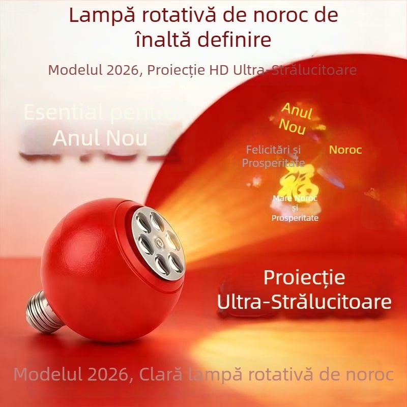 Lampa de proiecție rotativă cu cap E27, modelul 9008, 220V, IP42