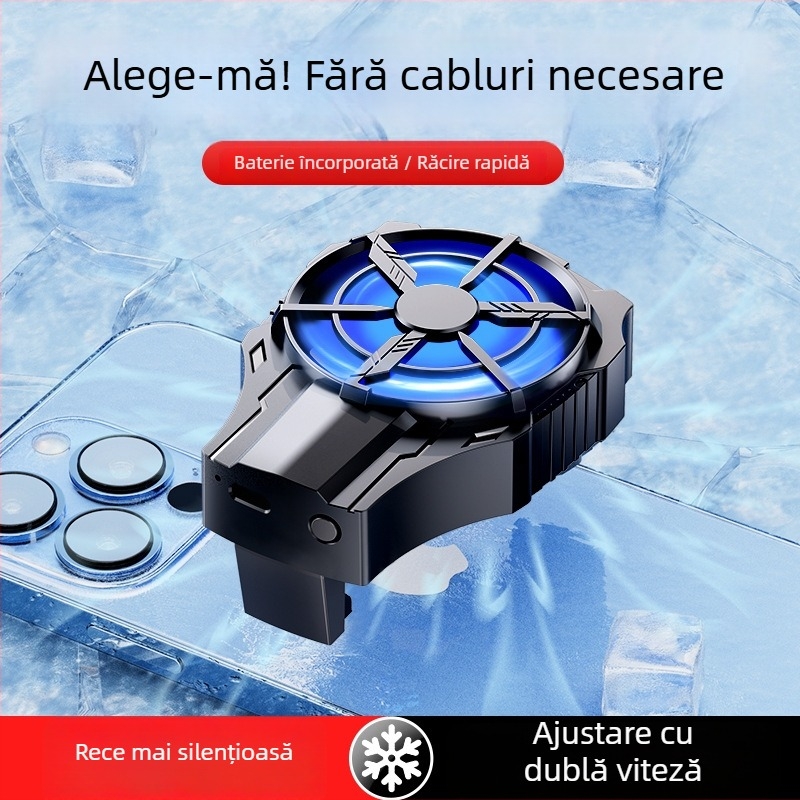 AL-08 Răcitor clip-on pentru telefonul mobil, compact, răcire rapidă, USB-C, 10-15W, greutate 50 g