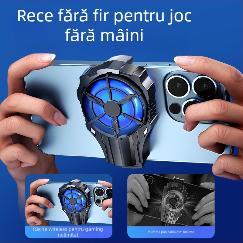 AL-08 Răcitor clip-on pentru telefonul mobil, compact, răcire rapidă, USB-C, 10-15W, greutate 50 g