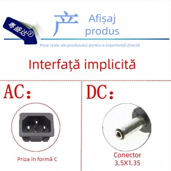 Shengda adaptor de alimentare DC 12V 3A cu conector 3.5×1.35mm, intrare 100–240V, model 12V3A3.5X1.35mm, potrivit pentru monitor, laptop, tabletă, ramă foto digitală