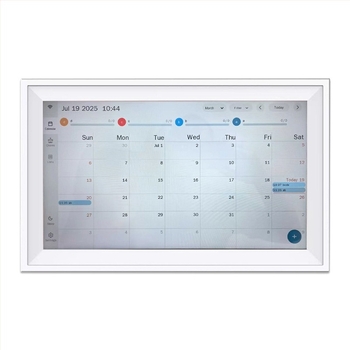 Calendar digital cu Wi‑Fi pentru planificare familială, cu alarmă și memo — Aiyi Digital RC156YD, rezoluție 1920x1080