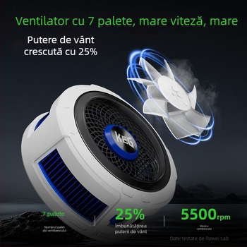 Răcitor pentru telefon B2, 20W, clips magnetic pe spate, Type-C, aliaj de aluminiu + ABS
