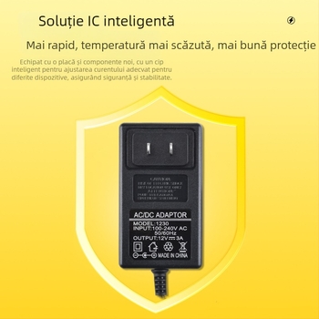 Adaptor de alimentare pentru perete 15V 3A pentru rame foto digitale, încărcare directă, intrare 100–240V