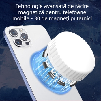 Radiator de răcire pentru telefonul mobil, ușor 15 g, construcție din plastic + metal + fier, fără interfață