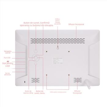 Ramă foto digitală cu ecran IPS de vizualizare completă 1920x1080, redă muzică și video, ieșire TV, imprimare logo OEM, garanție de 2 ani
