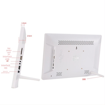 Ramă foto digitală cu ecran IPS de vizualizare completă 1920x1080, redă muzică și video, ieșire TV, imprimare logo OEM, garanție de 2 ani