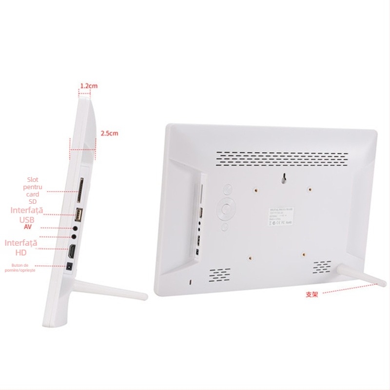 Ramă foto digitală cu ecran IPS de vizualizare completă 1920x1080, redă muzică și video, ieșire TV, imprimare logo OEM, garanție de 2 ani