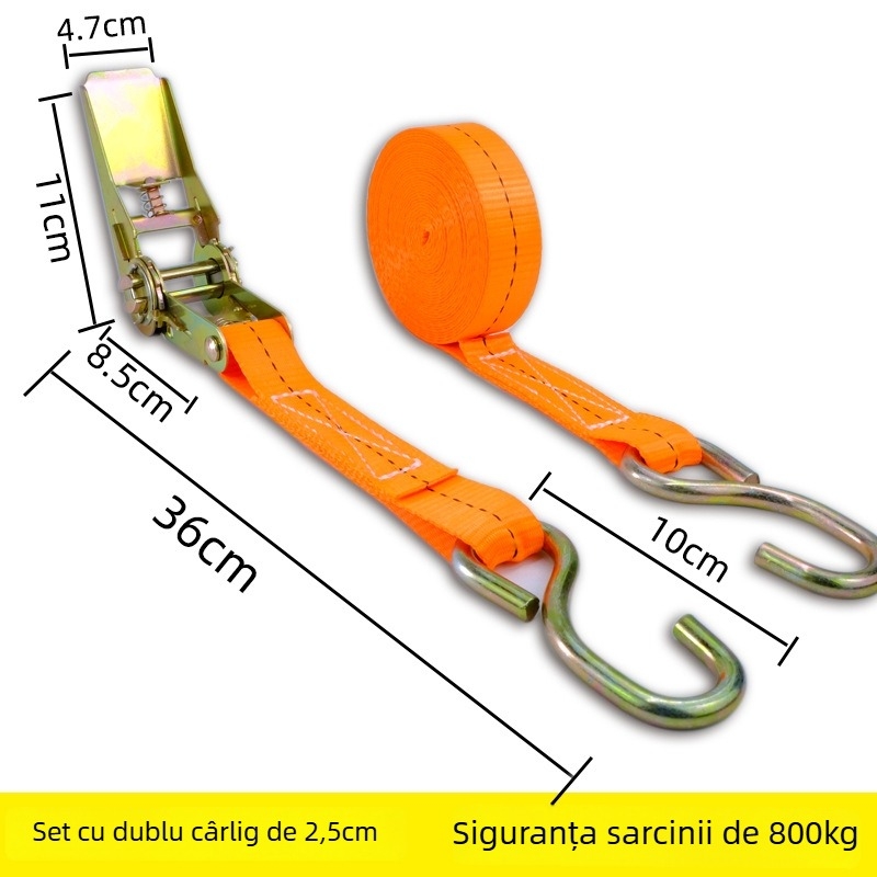 Tensionator metalic pentru bandă de fixare din poliester, model 251225, rezistență la rupere 800 kg, greutate netă 175 g