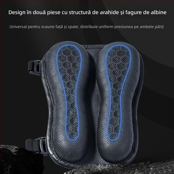Husă de șa pentru motocicletă din gel - structură 3D fagure, izolație termică de vară și respirabilă, Model 130+232, construcție multistrat: plasă cu uscare rapidă, spumă impermeabilă, gel cu elasticitate înaltă, țesătură respirabilă antiadăpare