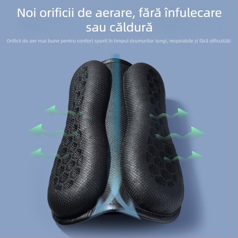 Husă de șa pentru motocicletă din gel - structură 3D fagure, izolație termică de vară și respirabilă, Model 130+232, construcție multistrat: plasă cu uscare rapidă, spumă impermeabilă, gel cu elasticitate înaltă, țesătură respirabilă antiadăpare