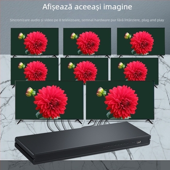Divizor HDMI 1x8, 4K@30Hz, BOWU BW-4KHS109P, switch/distribuitor, gestionare alimentare