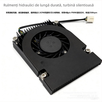Răcitor CPU pentru socketuri 1200/1155/1700, cu două țevi din cupru, rulment hidraulic, 2500 RPM
