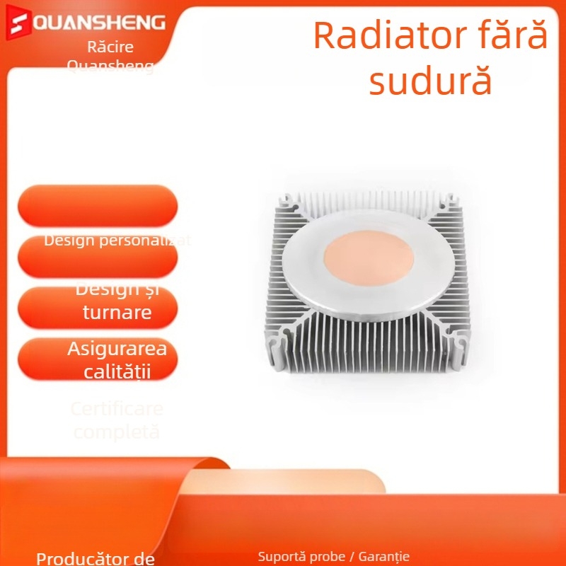 Radiator de răcire cu apă - aliaj cupru-aluminiu, răcire cu țeavă termică, 4800 rpm, zgomot 26 dB