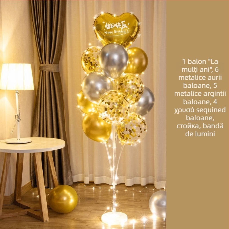 Pilon festiv interior iluminat | Material: Plastic | Utilizare în interior | Potrivit pentru evenimente sportive | Brand: Altul