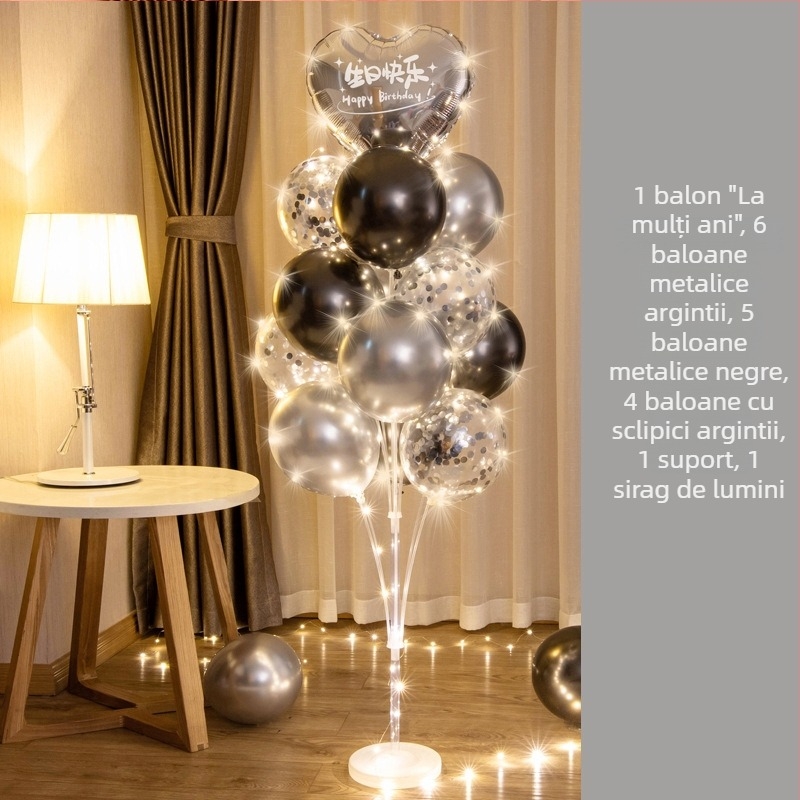 Pilon festiv interior iluminat | Material: Plastic | Utilizare în interior | Potrivit pentru evenimente sportive | Brand: Altul