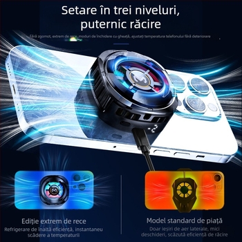 MEMO CX06 Clip de răcire pentru telefon cu prindere magnetică, ABS răcire semiconductoră, interfață Type-C, 80.5 g