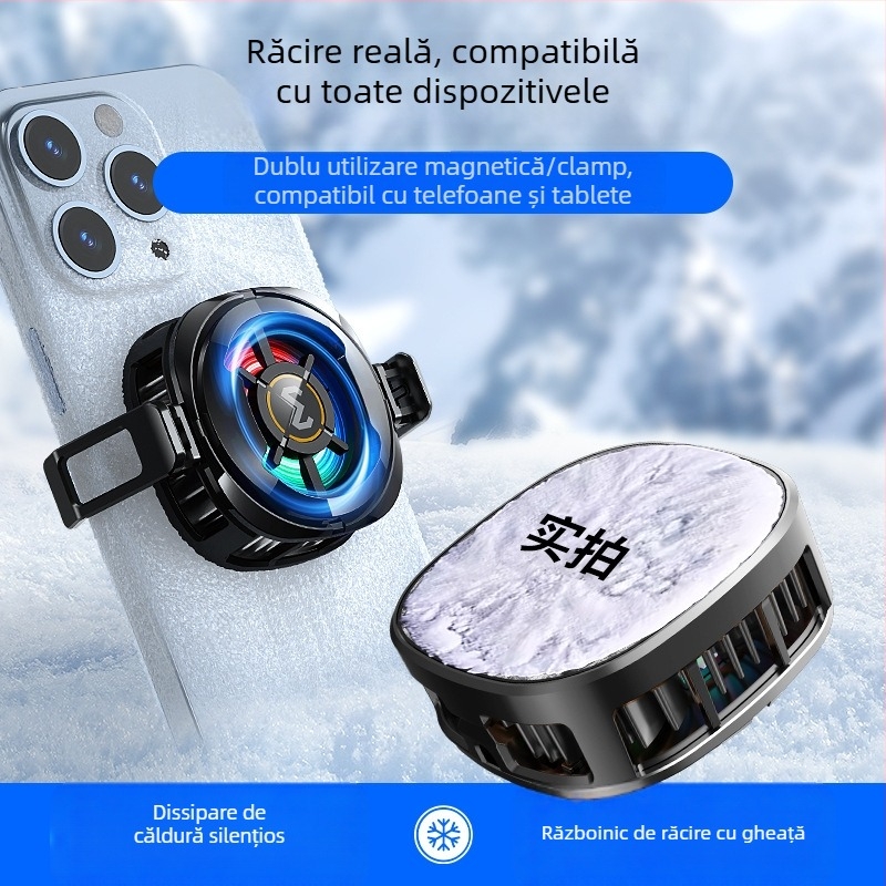 MEMO CX06 Clip de răcire pentru telefon cu prindere magnetică, ABS răcire semiconductoră, interfață Type-C, 80.5 g